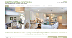 Desktop Screenshot of costamesarealestate.com